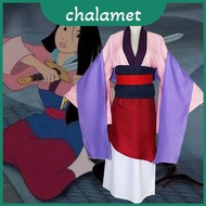Authentic Mulan Anime Kimono Cosplay Outfit For Women With Complete Accessories