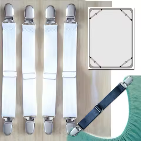 4pcs Bed Sheet Strap Practical Strong Elastics Sheet Holder Mattress Clip Beddings Supply for Mattre