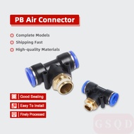 PB Tube OD Male Thread Size Coupler  Push In Fittings Pneumatic Quick Connector PB8-01 10-02 12-04