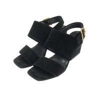 CELINE 黑色麂皮帶涼鞋，二手女款