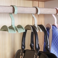 Wardrobe Wardrobe Bag Rack Closet Space Saver Adjustable Drying Rack Multifunctional Handbag Hook Plastic Rack Closet