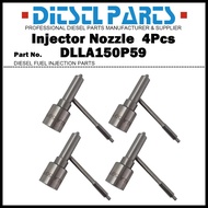 4Pcs Diesel Fuel Injector Nozzle Tips DLLA150P59 for TOYOTA Dyna Toyoace 14B 14BT / 093500-4061 0432