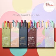 5pcs Color Ink Gel Pen Set 0.5mm Refill Smooth Ink Writing Durable Signing Pen 5 Colors Vintage Color Macarons Pens Gift