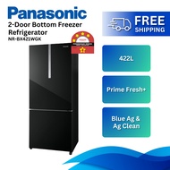 [𝐅𝐑𝐄𝐄 𝐃𝐄𝐋𝐈𝐕𝐄𝐑𝐘] PANASONIC NR-BX421WGK 422L 2 Door Inverter Bottom Freezer Refrigerator Peti Sejuk Ai
