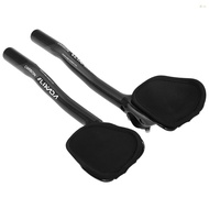 [Ready Stock]31.8mm Carbon Fiber Bicycle TT Handlebar Cycling Aero Bars Rest Handlebar Bike Tri Bars