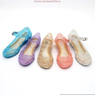 Baju Baby Girl Frozen 2 Elsa Anna Princess Shoes Kids Girls Crystal Jelly Sandals Princess Elsa Role