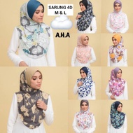 TUDUNG SARUNG 4D MOSSCREPE LESS IRON