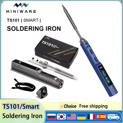 Original TS101 Soldering Iron Portable Adjustable Temperature Digital Solder Station TS-BC2 Tip PD3.
