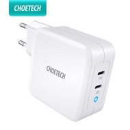 CHOETECH PD 100W GaN Dual USB Type C Charger for MacBook Air iPad iPhone 12 Pro Samsung Huawei ASUS Wall Charger for Lenovo DELL