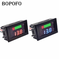 Car Battery Charge Level Indicator DC 12V 24V 36V 48V 60V 72V 84V Lithium Battery Capacity Meter Tester Display LED Tester Voltmeter