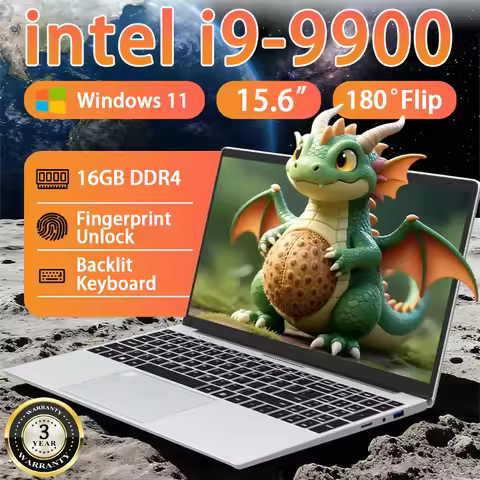 15.6 inch Laptop intel Core i9 9900 Windows 11 16GB RAM 1TB 2TB SSD Gaming Laptops PC Gamer Office L