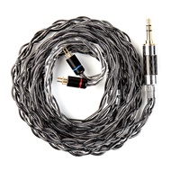 KBEAR Obsidian Black IEM Cable 196-Core Hi-Res HIFI Braided Earphone Replacement Wire