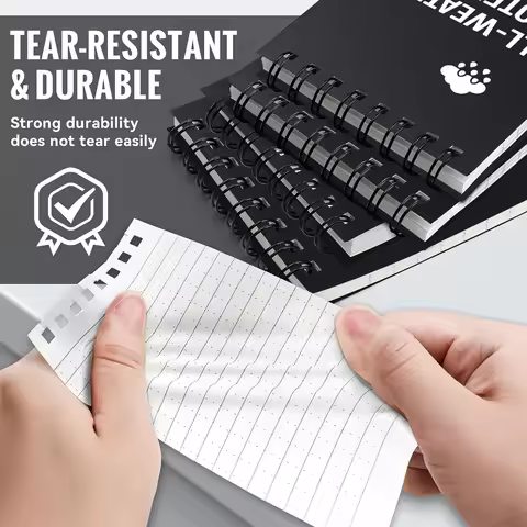 Trees A6 Waterproof Pocket Notepad Mini All Weather Notebook Spiral Field Journal Outdoor Camping Wo