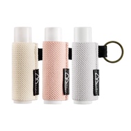 Lip Balm Holder Keychain Clip On Lipstick Sleeve Chapstick Sleeve Holder Keychain Tight-Knit Elastic
