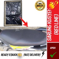 APIDO - YAMAHA LC135 New / LC135 V2-V6 - Sarung kusyen Seat Cover Red Line Sarung Seat LC135 V2V3V4V