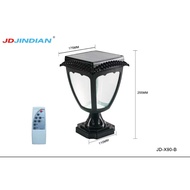 MP ส่งฟรี โคมไฟโซล่าเซลล์ โคมไฟหัวเสาทรงกลม JD-X79 ใช้พลังงานแสงอาทิตย์ ไม่เสียค่าไฟ