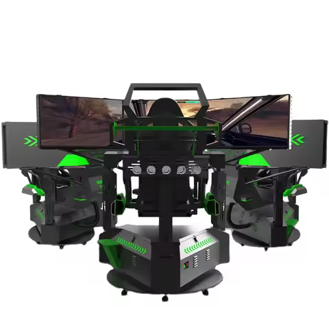 VR Machine Manufacturer 3 Dof 3 Screens Motion Platform Car Racing Simulator Machine Driving Sim Rac