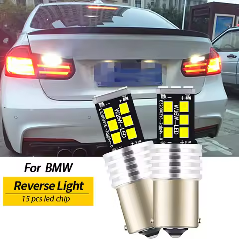 2x LED Reverse Light Bulb Lamp P21W BA15S 1156 for BMW E87 F20 F21 F45 F46 F23 F22 F87 E46 F30 F80 E