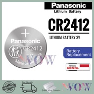 Panasonic CR2412 3V Lithium Coin Cell Battery Cr2412 Car Remote Key / Bateri Kunci Kereta / Watch Ca