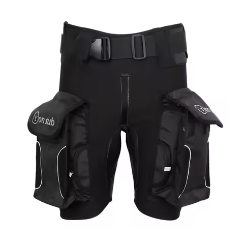 Technical Scuba Diving Neoprene Wetsuit Shorts & Pockets Snorkeling Fishing Kayaking Canoe Surfing S