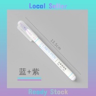 ✏2 Lines Pen_Blue+Purple Colour Pen 1pcs✏紫蓝双色笔1支