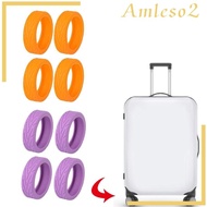 [Amleso2] 4x Suitcase Wheel Covers Mute Suitcase Wheel Protectors for Luggage Suitcase
