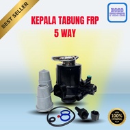 FRP 1054 1354 Tube Head - 5 Way Valve Head 5 Lines Manual Water Filter Backwash