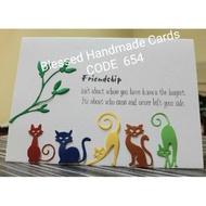 Handmade Card - Friendship card (A6 Size- Folded card)
