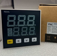TEMPERATURE CONTROLLER MODEL TC3-L W1G-2 INPUT Universal [ Default K ] OUTPUT RELAY/SSR+(ALMX1) SUPP