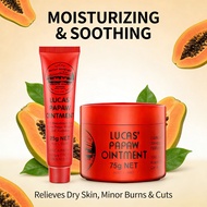 Lucas Papaw Ointment 25g&75g | Pawpaw Cream for Dry Skin, Chapped Lips, Burns & Rashes, Multipurpose