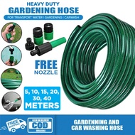 4thBDG Super Heavy Duty Garden Hose PVC 10–40m + Free Nozzle for Garden & Cleaning