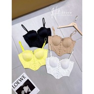 Beautiful 2-strap crop top in 2 colors U200