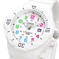 CASIO LRW-200H-7BV Women's Kids Analog Watch White Multicolor 100M Water Resistant Japan