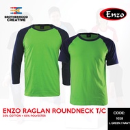 Tshirt Raglan Roundneck Enzo - L. Green / Navy (Unisex)