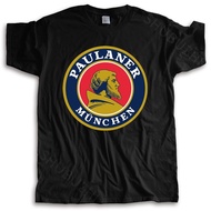 Men's T-Shirts classic and unique ummer top tees Paulaner Munchen Ger Beer Drink Alcohol loose style