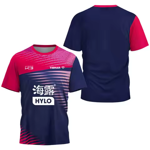 Felix Lebrun 3D Print Sports Quick-dry Breathable Men T-shirt Table Tennis Jersey Outdoor Street Tea