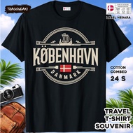 DENMARK Souvenir T-SHIRT DENMARK 18TAG made of 24s combed cotton