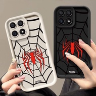 Anime Case For Honor X6B X7B X8B X9B X6A X6C X7A X8A X9A Spider Web Pattern Soft Silicone Casing Pho