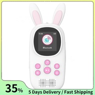 32GB Music MP3 Player for Kids, Cute Bunny Kids Music MP3 Player with BT, MP3 & MP4 Players with Spe