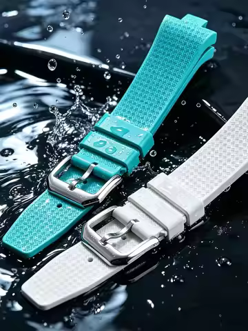 Quick Release FKM Rubber Watch Band Sport Diving WatchStrap For Citizen TSUYOSA Collection NJ0150 NJ