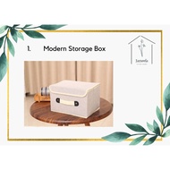 Multi-purpose Fabric Storage Box 10L 21x28x17cm & 24L 38x25x25cm, Foldable Home Organizer, Japanese 