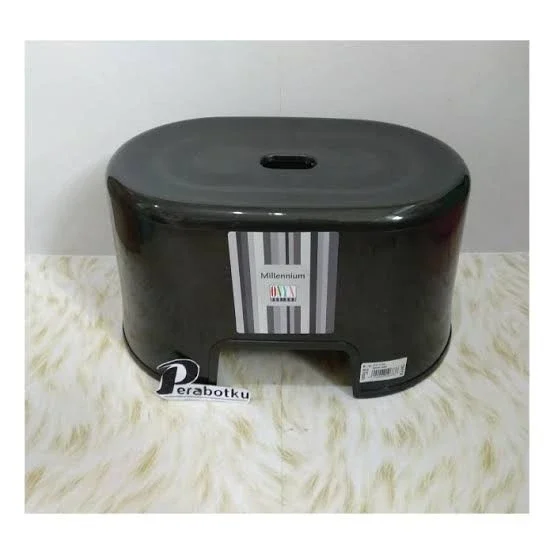 Kursi Bangku Jongkok Hitam Serbaguna Kursi Belajar Anak Bangku Kamar Mandi WC Toilet Dapur Teras Tam