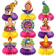 Diwali Table Ornaments Deepavali Festival Desk Decoration Honeycomb Ornaments