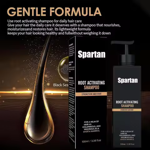 Spartan Root Activator Shampoo Ginger Root Hair Care Dandruff Control Anti Hair Loss Hair Regrowth F