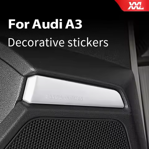Car Door Speaker Horn Audio Stainless Steel Trim Strips For Audi A3 8Y Interior Accessories