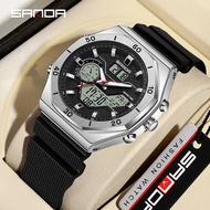SANDA 6209/in stock New Multifunctional Outdoor Sports Unisex Watch Personality Trendy Luminous Casu