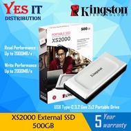 KINGSTON XS2000 External Solid State Drive (SSD) (500GB/1TB/2TB/4TB)Pemacu Keadaan Pepejal Luaran