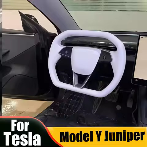 350mm Model Y Juniper Yoke Handle For Tesla Juniper Cybertruck Yoke Steering Wheel Car Racing Model 