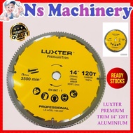 Luxter Professional 14”x120 Tct Wood Saw Cutting Blade/14”x120T Aluminium Saw Blade