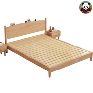 【SG Sales】Solid Wood Bed Frame, Bed Frame With Mattress, Solid Wooden Bed Frame,  Super Single/Queen